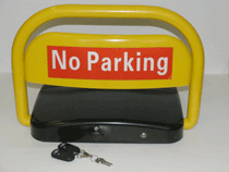 automatic parking barrier with rechargeable battery